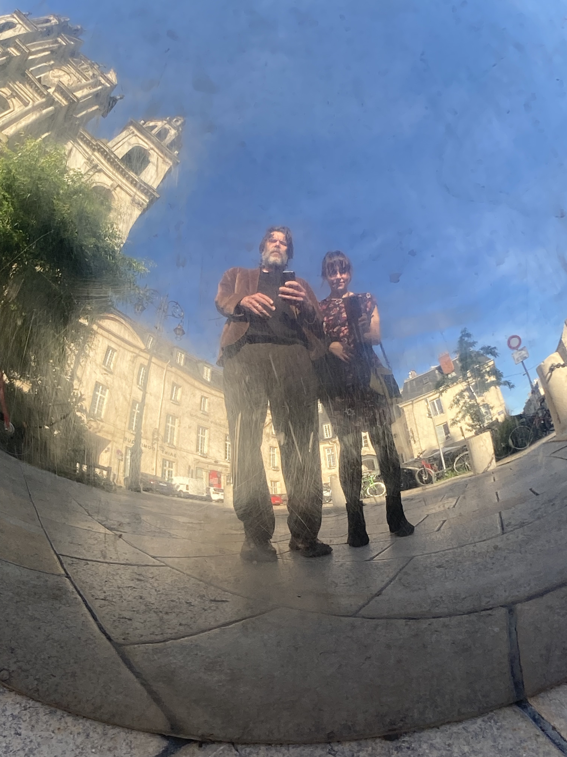 John and Maggie being reflected in Nancy